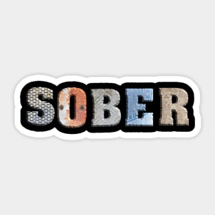 Industrial Sober Sticker